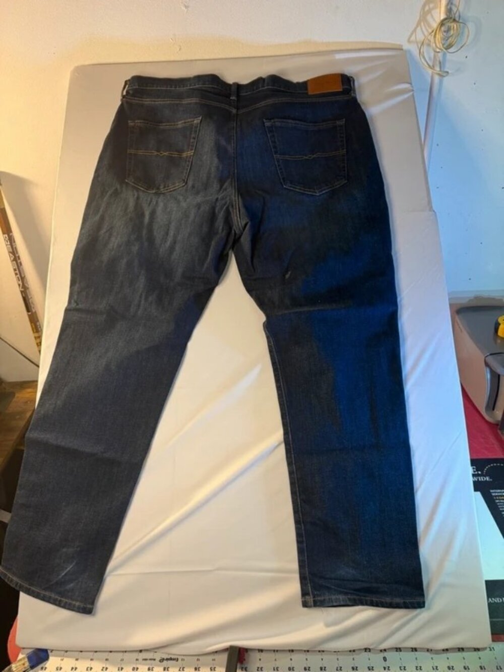 Mens Lucky Brand 410 Athletic Slim Fit Jeans 40x30 Dark Blue Denim